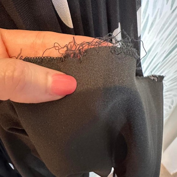 Milly Black and White Polka Dot Midi Dress Size 12 - Picture 8 of 8